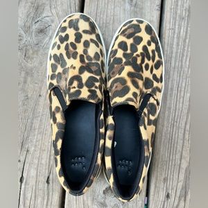 A new Day leopard print slip on shoes, w9